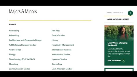 Usf majors - The University of South Florida (USF) is a high-impact, global research ... Find a Major Search for undergraduate majors offered at USF. Estimate Cost ...